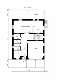 Проект дома с цокольным этажом и гаражом